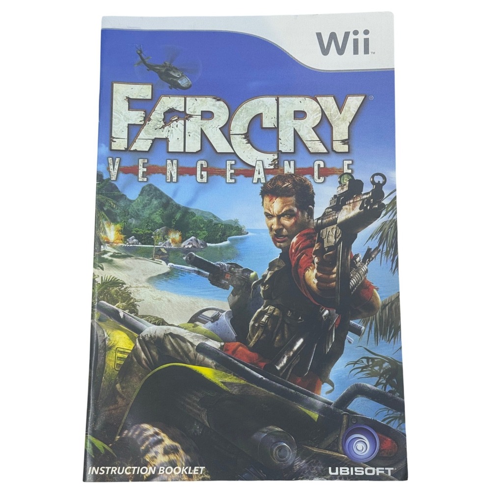 Far‎ Cry Vengeance Nintendo Wii Instruction Booklet Manual Ubisoft 2006